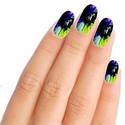 Abstract Hearts Nail Art Nail Wraps