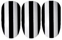 Black and White Stripes Nail Wraps