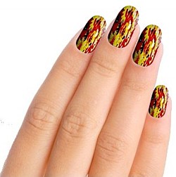 Bright Flowers Nail Art Nail Wraps