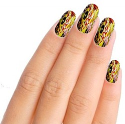 Bright Flowers Nail Art designs