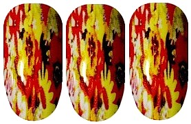 Bright Flowers Nail Art Wraps