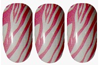 Candy Zebra Nail Wraps