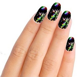 Central Madness Nail Art Nail Wraps