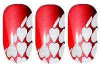Chrome Love Tips Nail Wraps