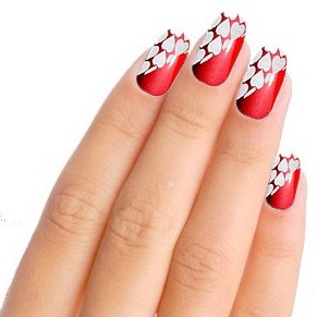 Chrome Love Tips Nail Art Nail Wraps