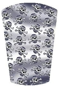 Chrome Skulls Shoe Stickers
