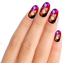 Colourful Bubbles Nail Wraps in 2 Styles