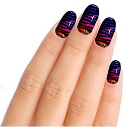 Colourful Swirls Nail Art Nail Wraps