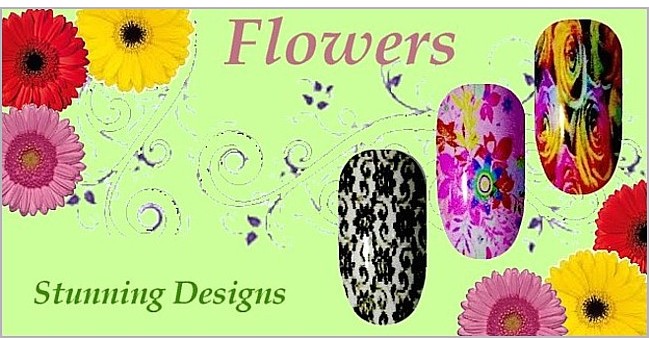 Floral Nail Wraps Collection