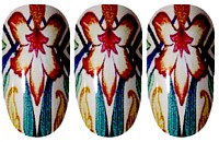 Flower Material Nail Wraps