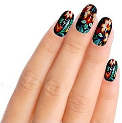 Flowers Nail Art Nail Wraps