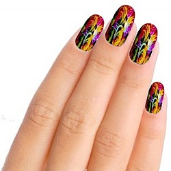 Funky Bunched Nail Art Nail Wraps