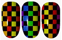Funky Chequer Nail Wraps