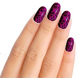 Glitter Jaguar Nail Art Nail Wraps