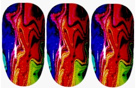 Graffiti Rainbow Nail Wraps 2