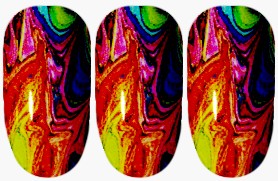 Graffiti Rainbow Nail Wraps