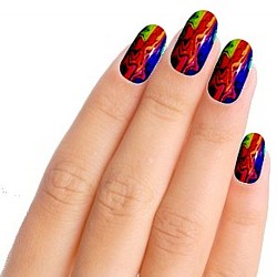 Graffit Rainbow Nail Art Nail Wraps