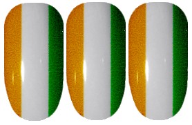 Irish Flag Nail Wraps