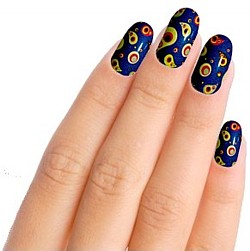 Madness Blue Nail Art Nail Wraps