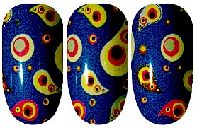 Madness Blue Nail Wraps