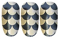 Mini Gold Harlequin Nail Wraps