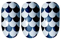 Mini Silver Harlequin Nail Wraps