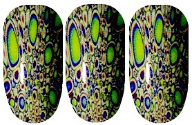 Neon Bubbles Nail Wraps