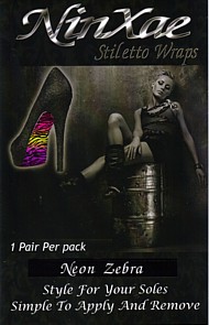 Neon Zebra Sole Stickers