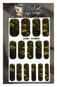 Packaging for Army Cammo Nail Wraps