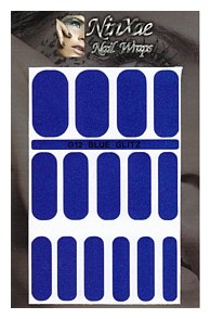 Packaging for Blue Glitz Nail Wraps