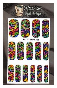 Packaging for Butterflies Nail Wraps