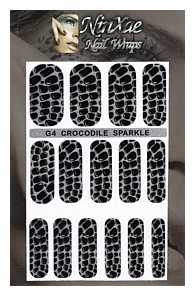 Packaging for Crocodile Sparkle Nail Wraps