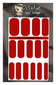 Packaging for Glamour Red Nail Wraps