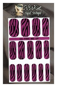 Packaging for Pink Me Up Nail Wraps