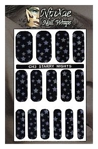 Packaging for Starry Nights Nail Wraps