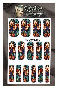 Packaging for Flowers Nail Wraps