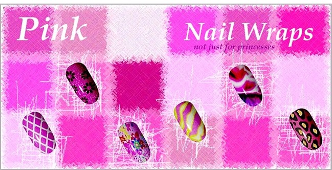 Pink Nail Wraps