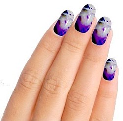 Purple Trance Nail Art Nail Wraps