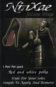 Red & White Polka Sole Stickers