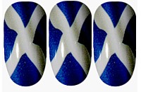Scotland Flag Nail Wraps