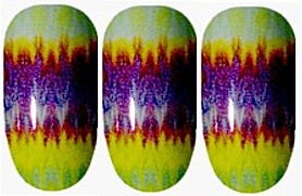 Shibori Feathers CIA Nail Wraps
