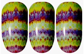 Shibori Kaleidoscope Nail Wraps