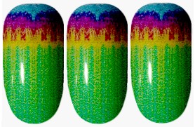 Shibori Ripples Nail Wraps