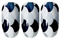 Silver Harlequin Nail Wraps