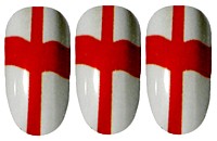 St Georges Cross Nail Wraps