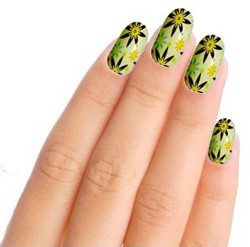 Star Flower Nail Art Nail Wraps