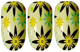Star Flower Nail Wraps
