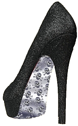 Stiletto Wraps - Chrome Skulls