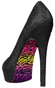 Stiletto Wraps by NinXae - Neon Zebra