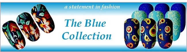 The Blue Nail Wraps Collection